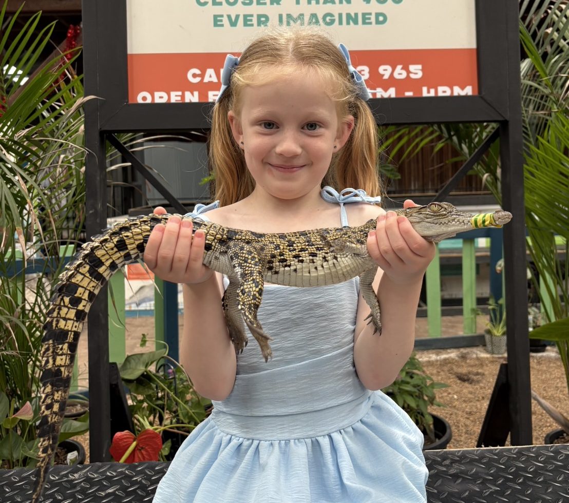 Hold a crocodile Port Stephens